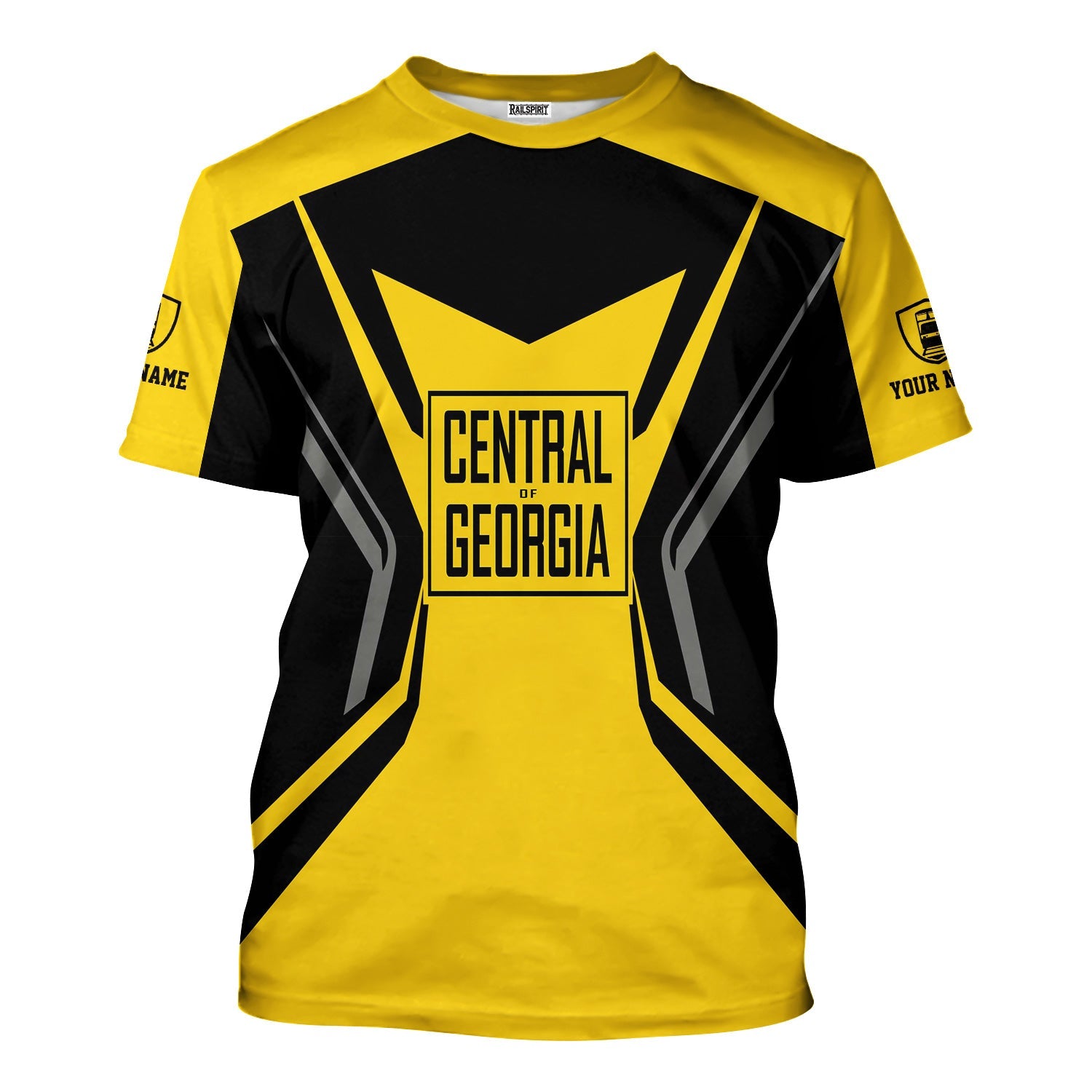 Railspirit Personalized Central of Georgia Railway T-Shirt Unique Style with Custom Job Train Shirt