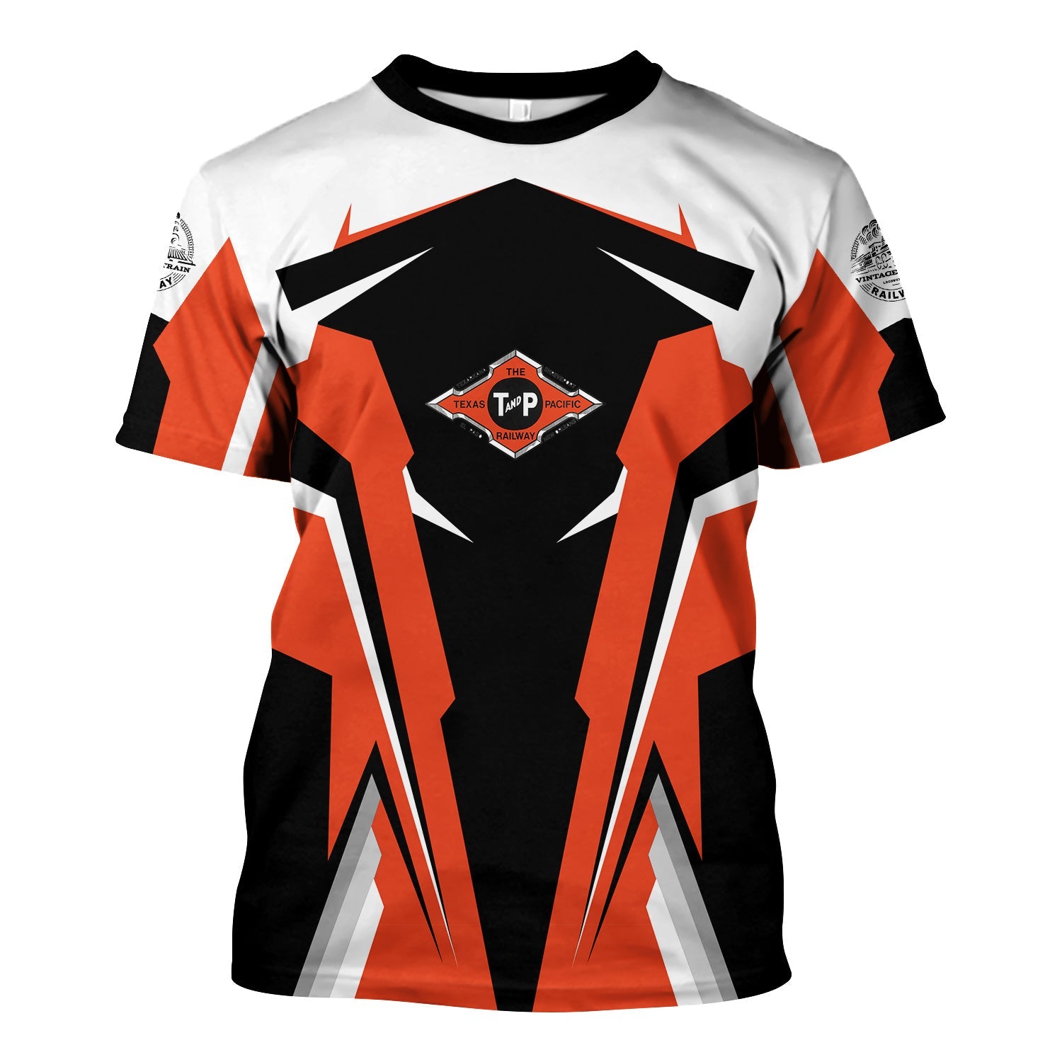 Railspirit Personalized Texas and Pacific Railway T Shirt Strong Line Style Train Unisex Shirt All Over Print