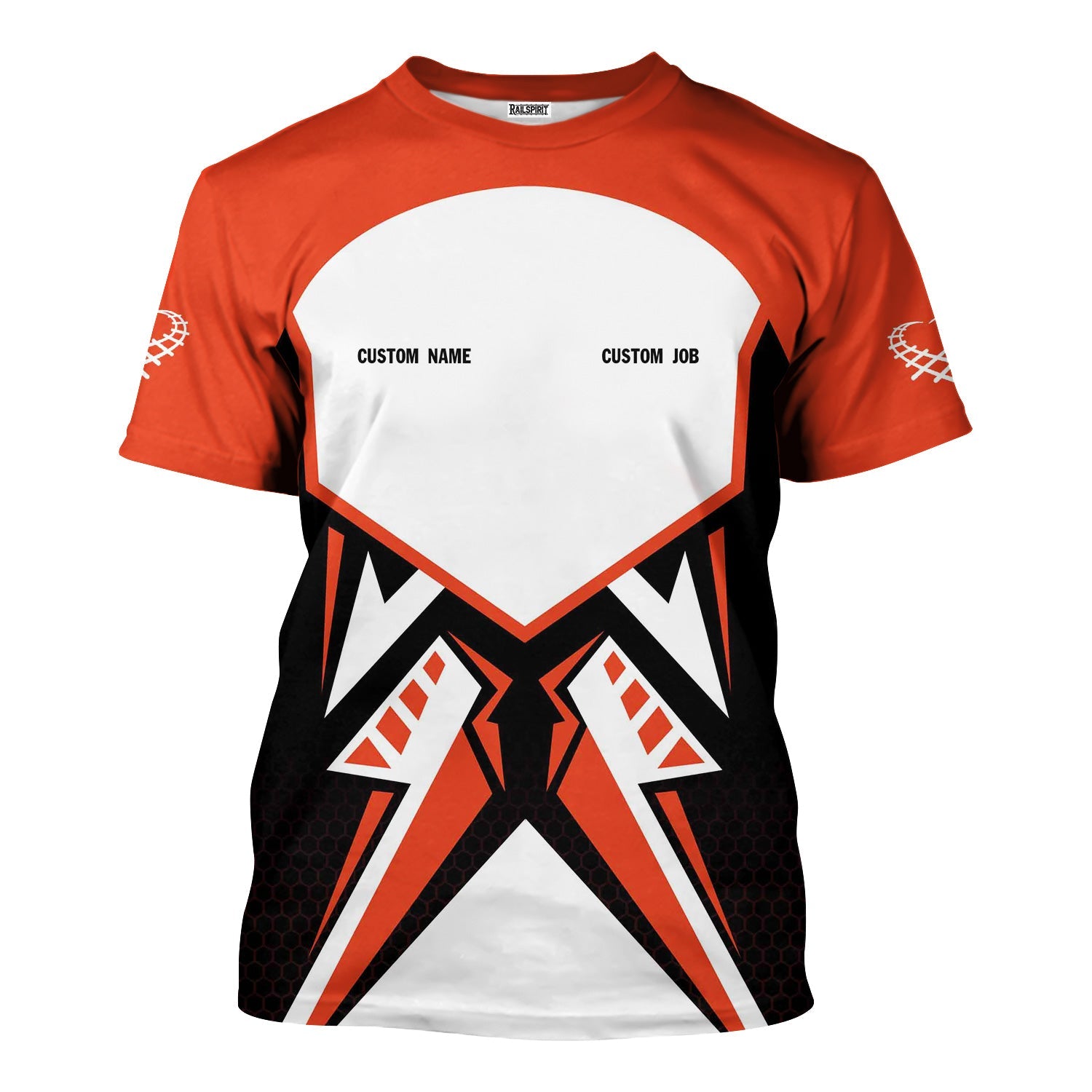 Railspirit Personalized Texas and Pacific Railway T-Shirt Vibriant Style with Custom Position Train Shirt