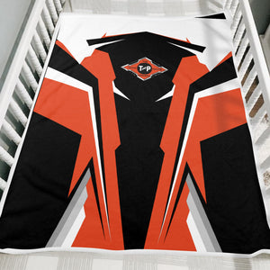 Railspirit Personalized Texas and Pacific Railway Blanket Strong Line Train Blanket Gift Idea For Train Lover