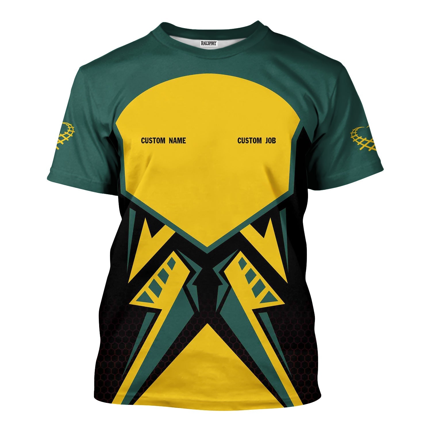 Railspirit Personalized Southern Railway U.S T-Shirt Vibriant Style with Custom Position SOU Train Shirt