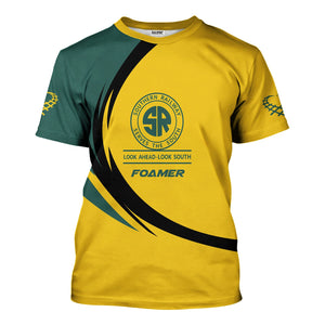 Railspirit Personalized Southern Railway U.S T-Shirt Unique Graphic Style SOU Shirt For Train Enthusiasts