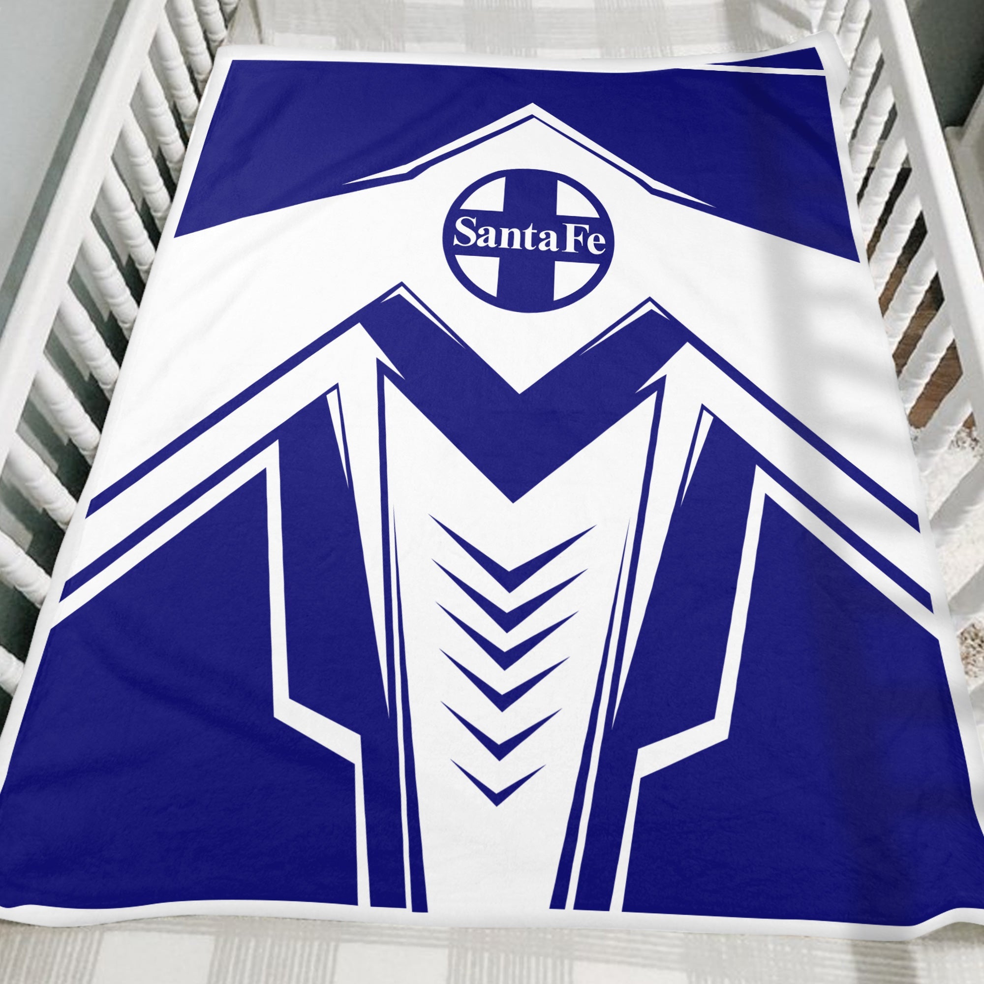 Railspirit Santa Fe Railway Blanket Railway Trainspotter Style Atchison, Topeka and Santa Fe Railway Blanket Gift Idea For Foamers