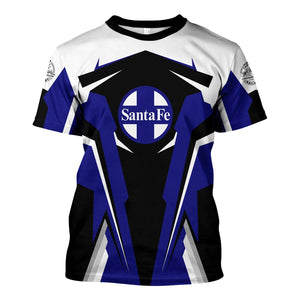 Railspirit Personalized Santa Fe Railway T Shirt Atchison, Topeka and Santa Fe RailwayStrong Line Style Train Unisex Shirt All Over Print