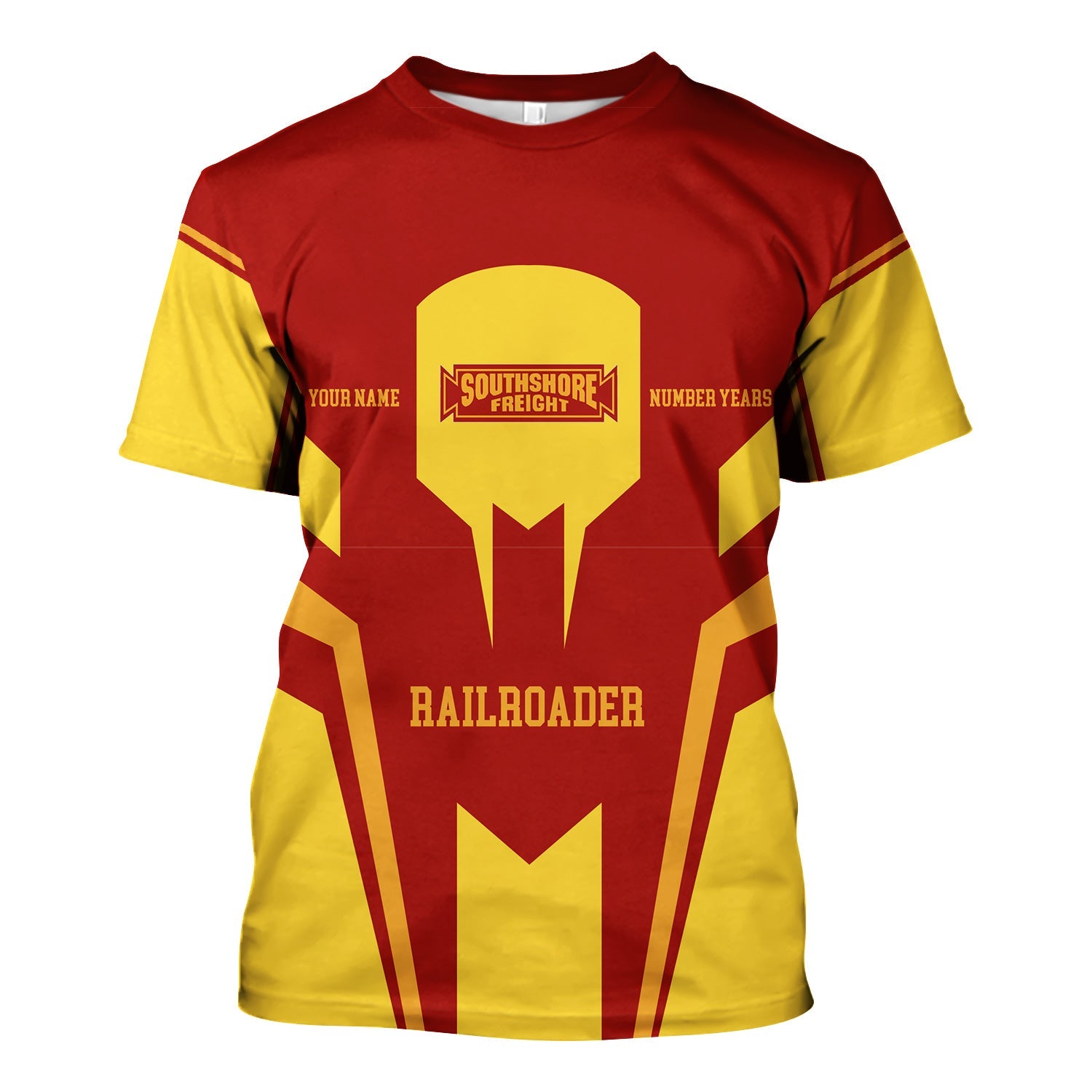 Railspirit Personalized Chicago South Shore and South Bend Railroad T-Shirt Custom Year Railroader Shirt Gift Idea For Train Lover