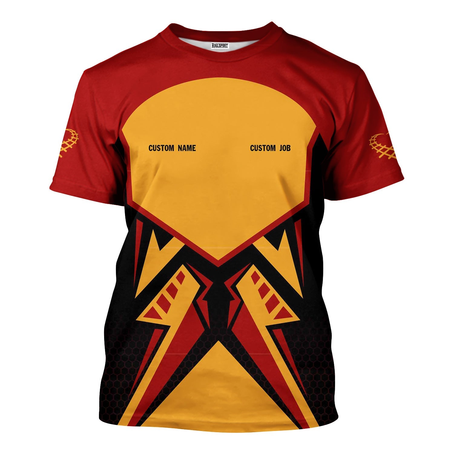 Railspirit Personalized Chicago South Shore and South Bend Railroad T-Shirt Vibriant Style with Custom Position Train Shirt