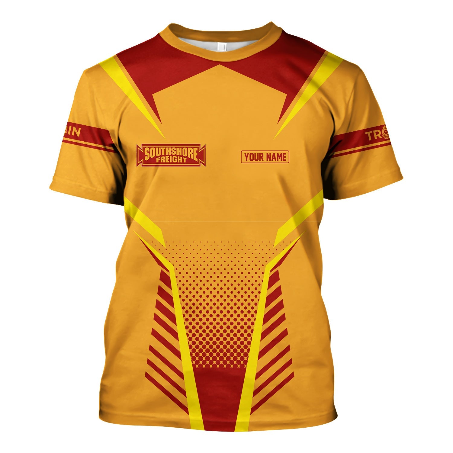 Railspirit Personalized Chicago South Shore and South Bend Railroad T Shirt Unisex Train Shirt All Over Print