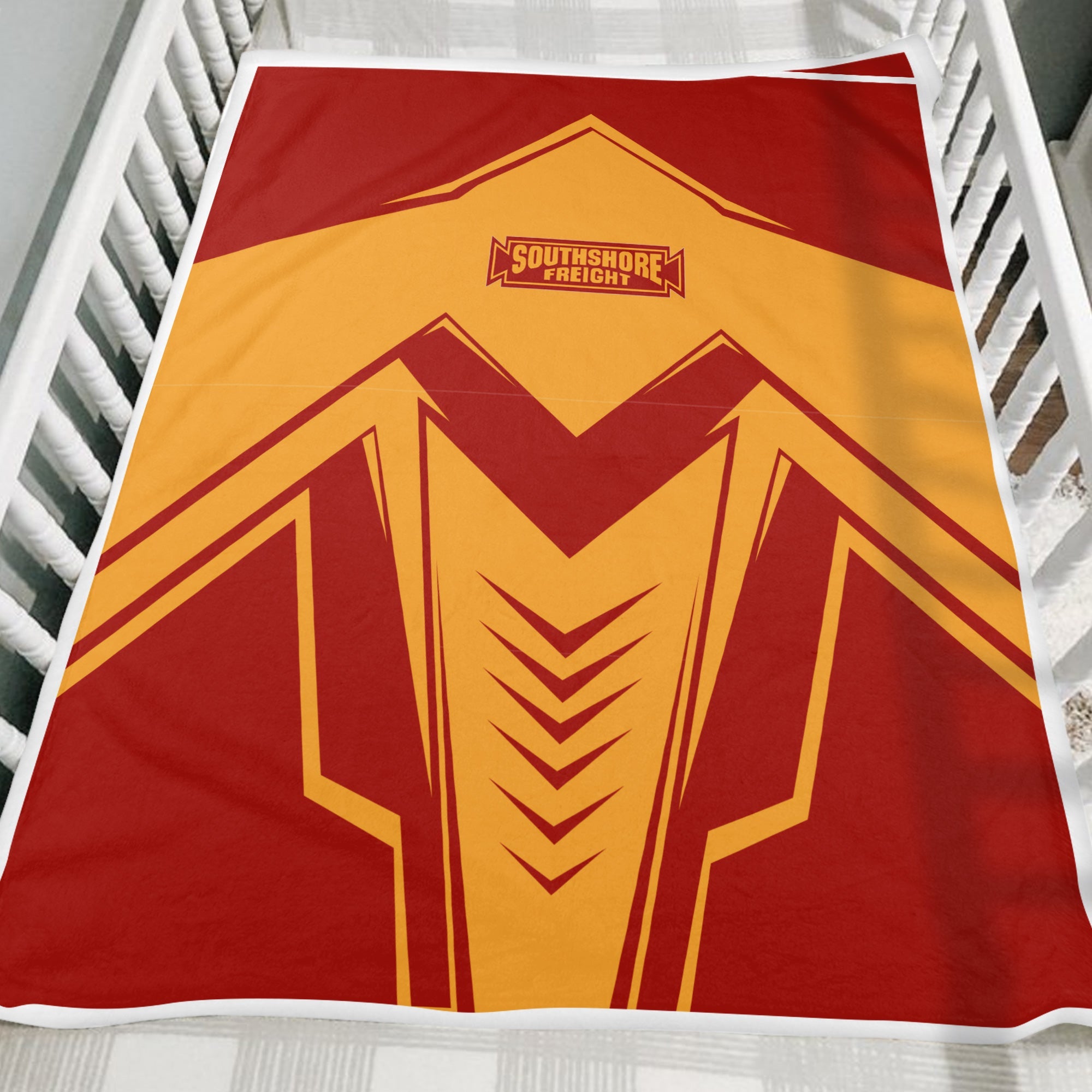 Railspirit Chicago South Shore and South Bend Railroad Blanket Railway Trainspotter Style Blanket Gift Idea For Foamers