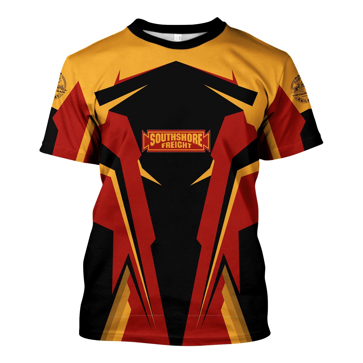 Railspirit Personalized Chicago South Shore and South Bend Railroad T Shirt Strong Line Style Train Unisex Shirt All Over Print