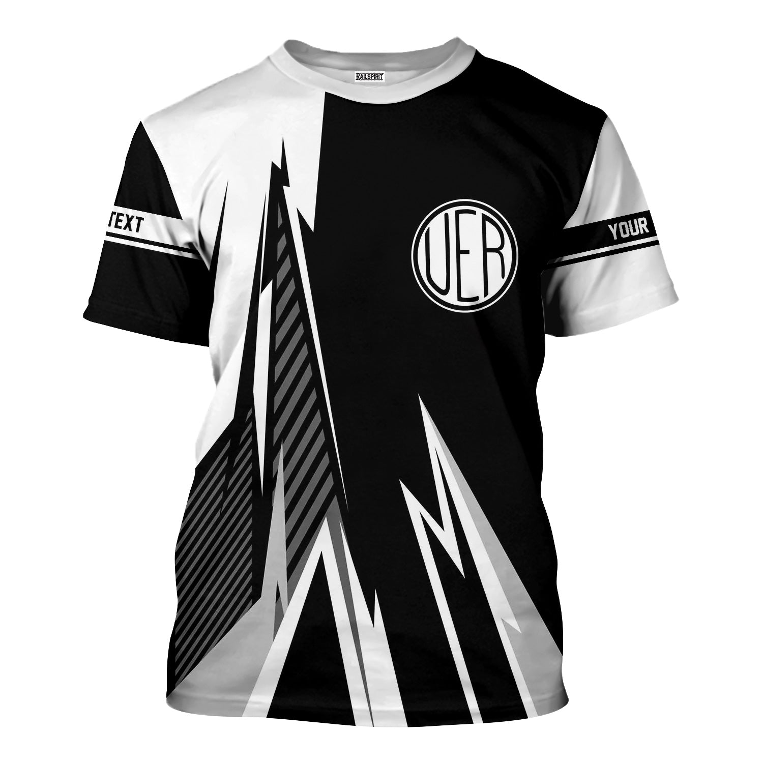 Railspirit Personalized Union Electric Railway T-Shirt Lightning-Inspired Railway Style Shirt For Train Lovers