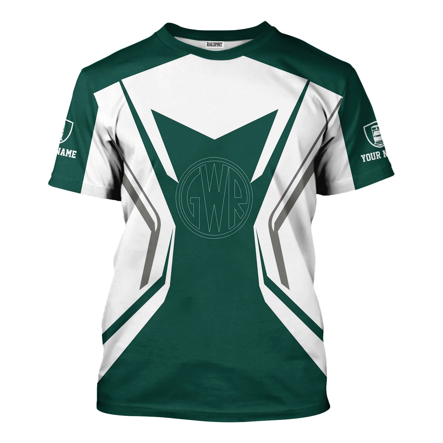 Railspirit Personalized Great Western Railway T-Shirt Unique Style with Custom Job Train Shirt