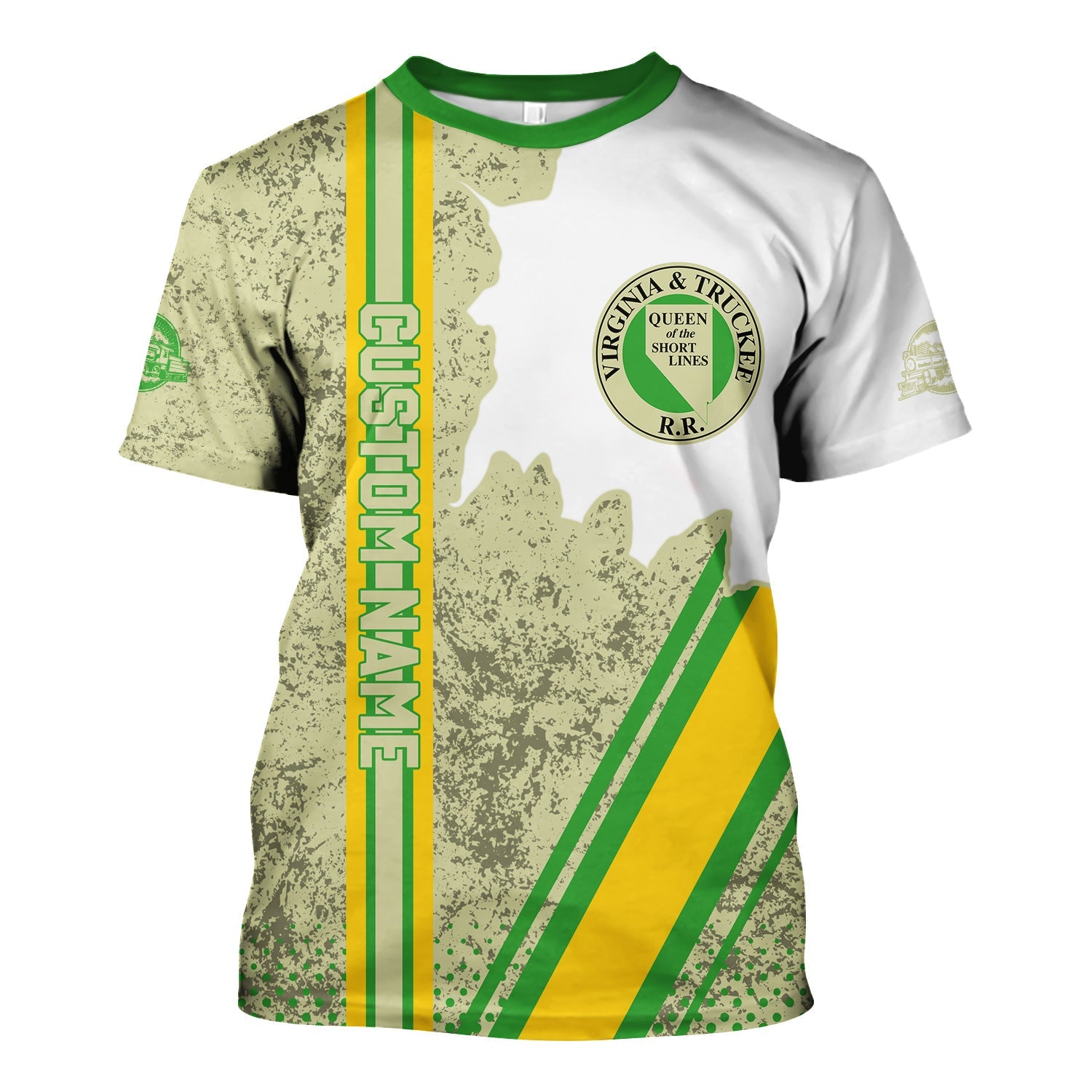 Railspirit Personalized Virginia & Truckee Railroad T-Shirt All Over Printed Unisex Shirt