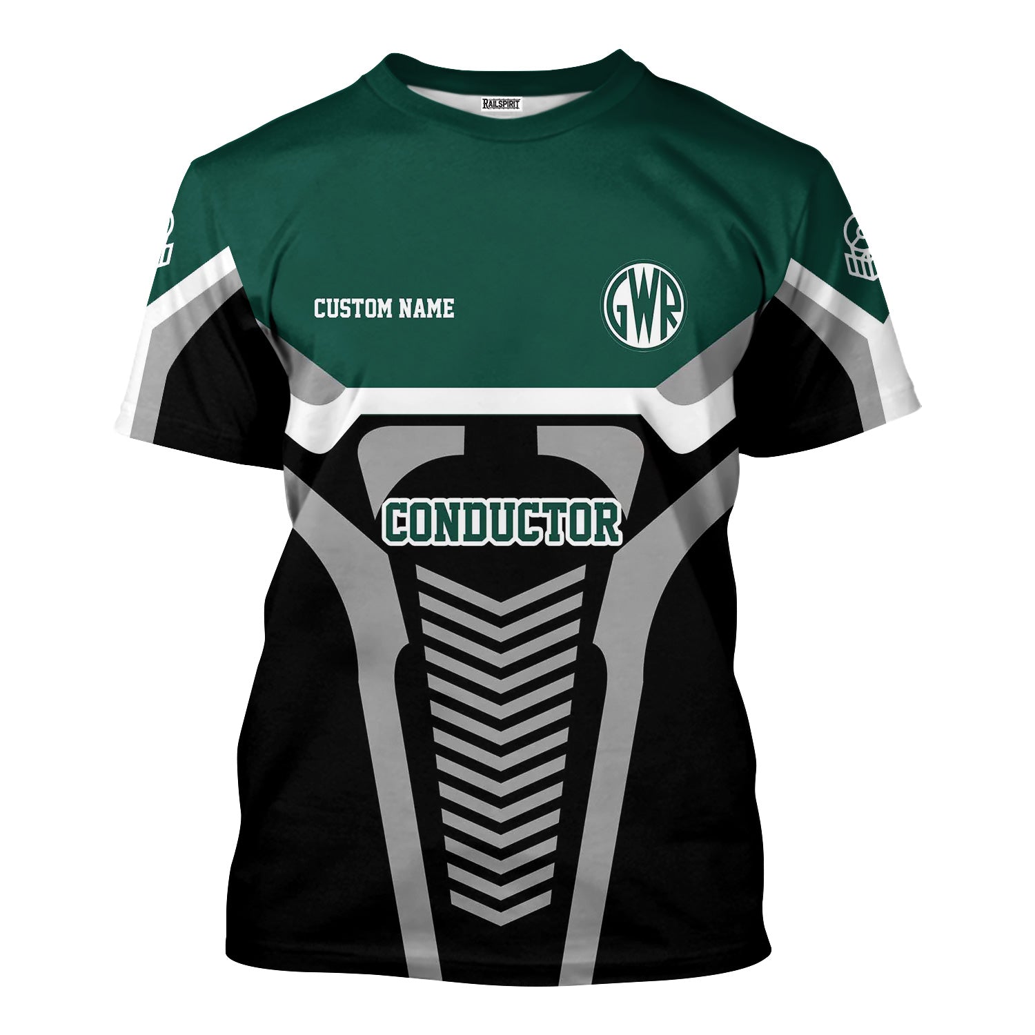 Railspirit Personalized Great Western Railway T-Shirt Track-Inspired with Custom Job Position Train Shirt