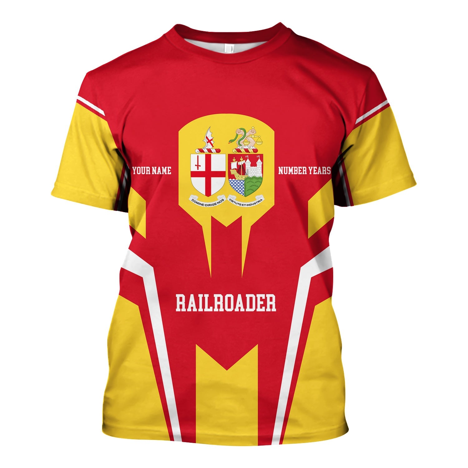 Railspirit Personalized Great Western Railway T-Shirt Custom Year Railroader Shirt Gift Idea For Train Lover