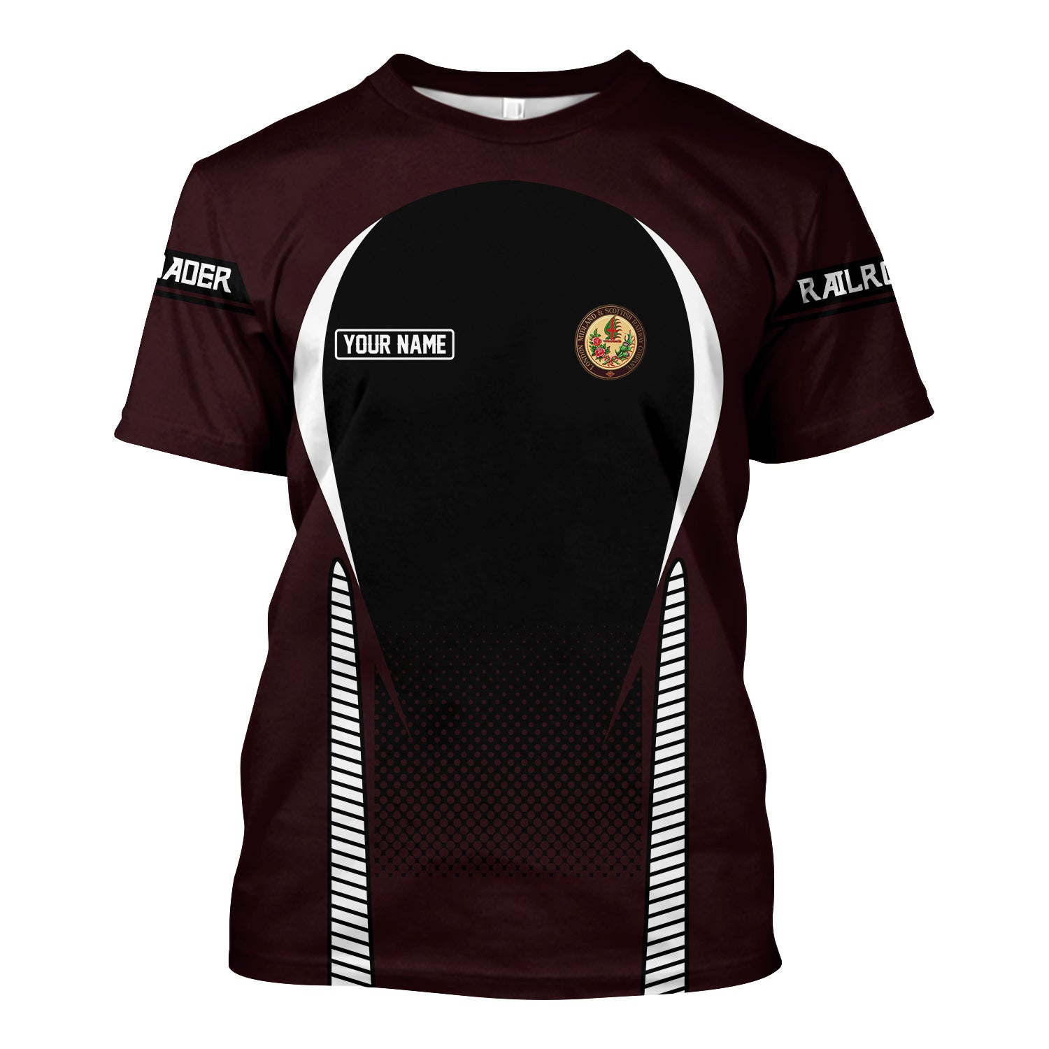 Railspirit Personalized London, Midland and Scottish Railway T Shirt Stress Is Caused By Not Having Enough Trains Shirt All Over Print