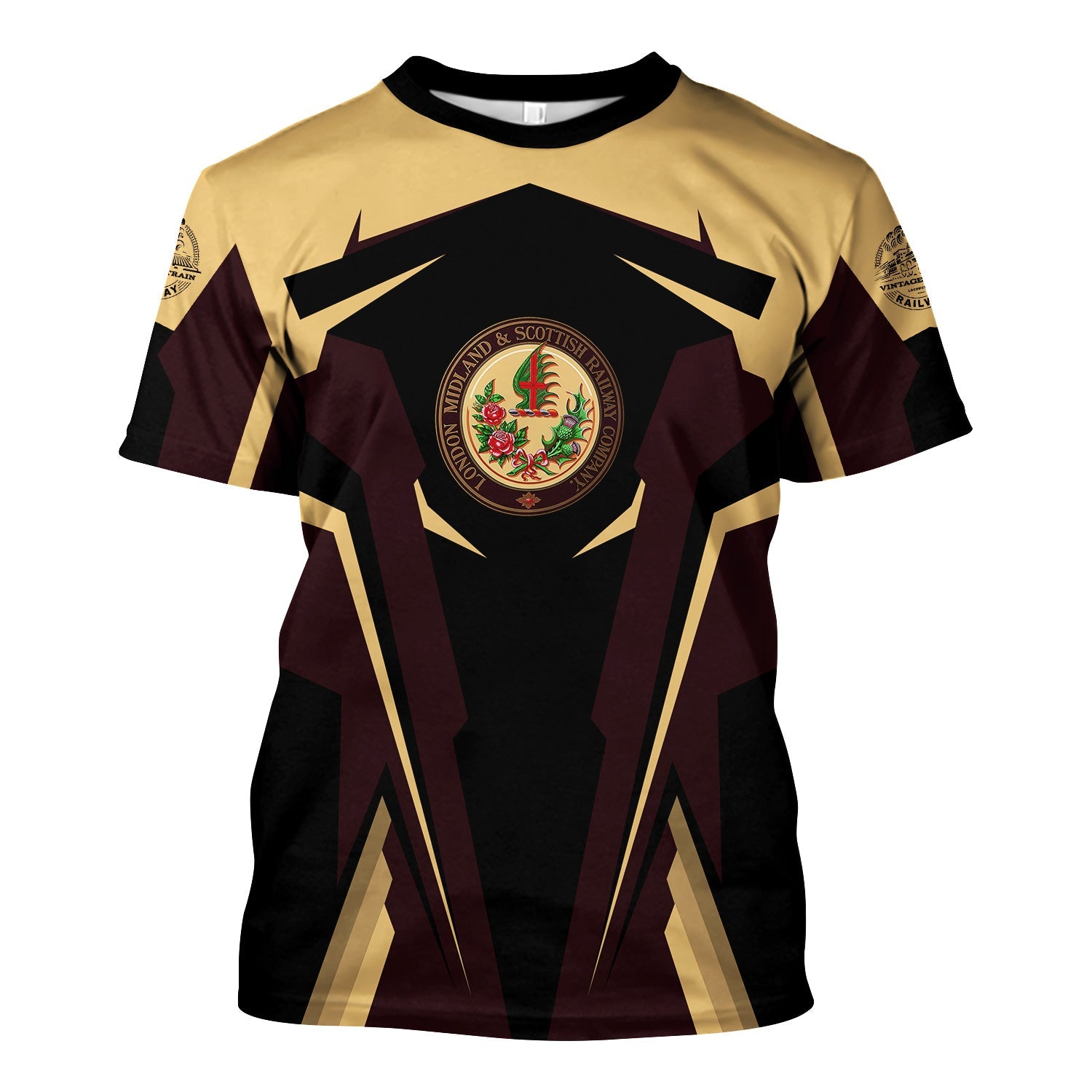 Railspirit Personalized London, Midland and Scottish Railway T Shirt Strong Line Style Train Unisex Shirt All Over Print