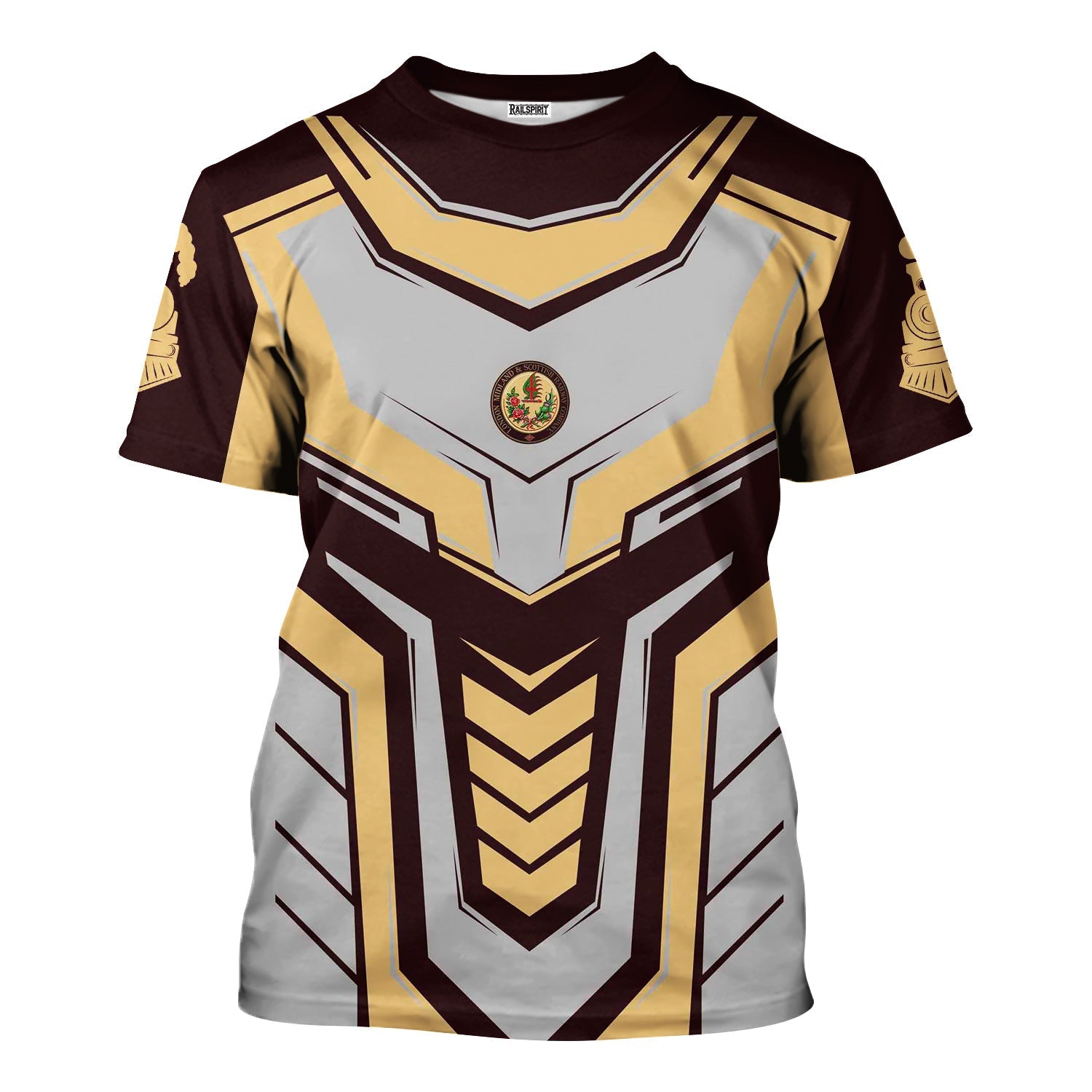 Railspirit Personalized London, Midland and Scottish Railway T-Shirt Armor-Inspired Design Train Shirt All Over Print