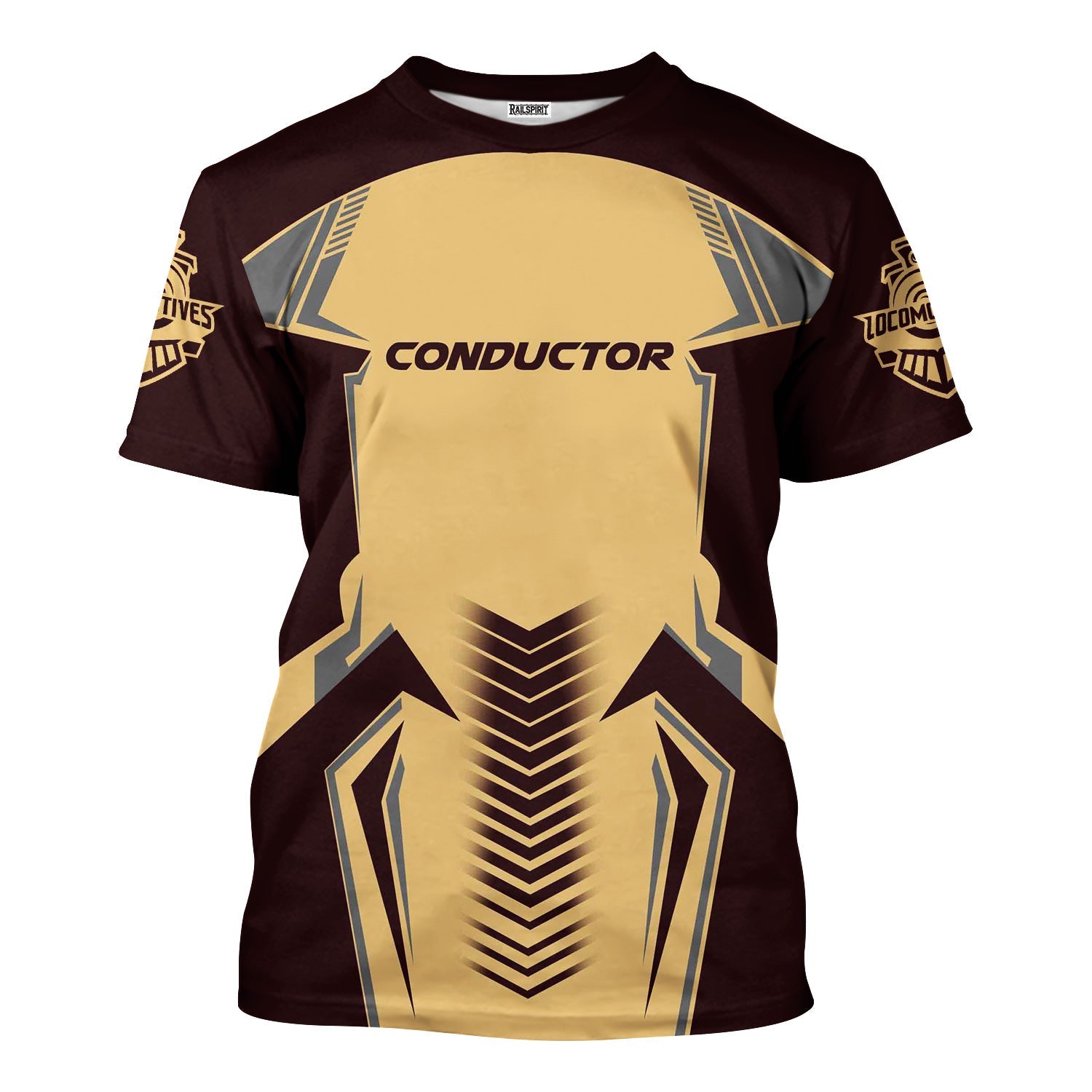 Railspirit Personalized London, Midland and Scottish Railway T-Shirt Standout Style with Custom Position Train Shirt