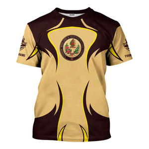 Railspirit Personalized London, Midland and Scottish Railway T-Shirt Distinctive Flame Style Shirt For Steam Engine Addict