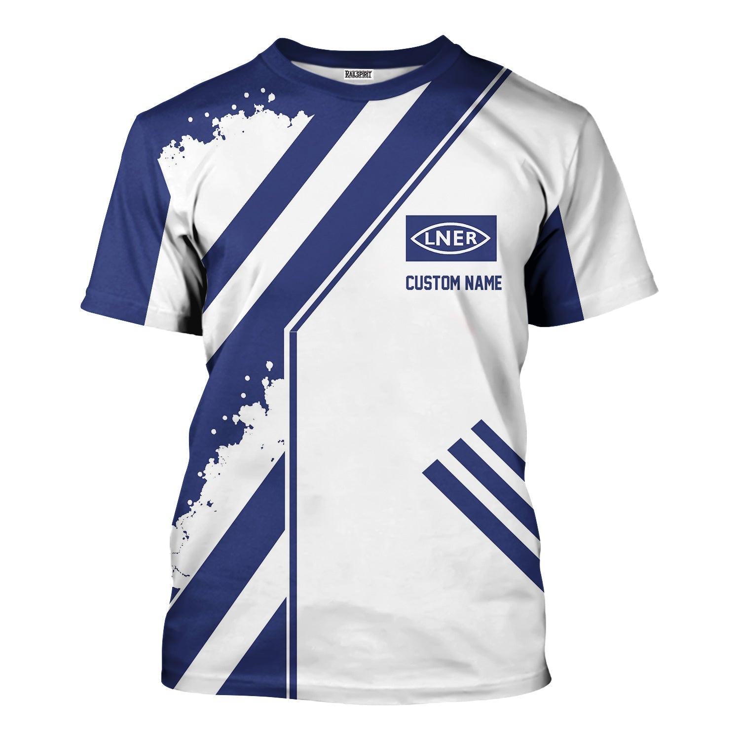 Railspirit Personalized London and North Eastern Railway T-Shirt Locomotive Design Train Shirt for Train Enthusiast