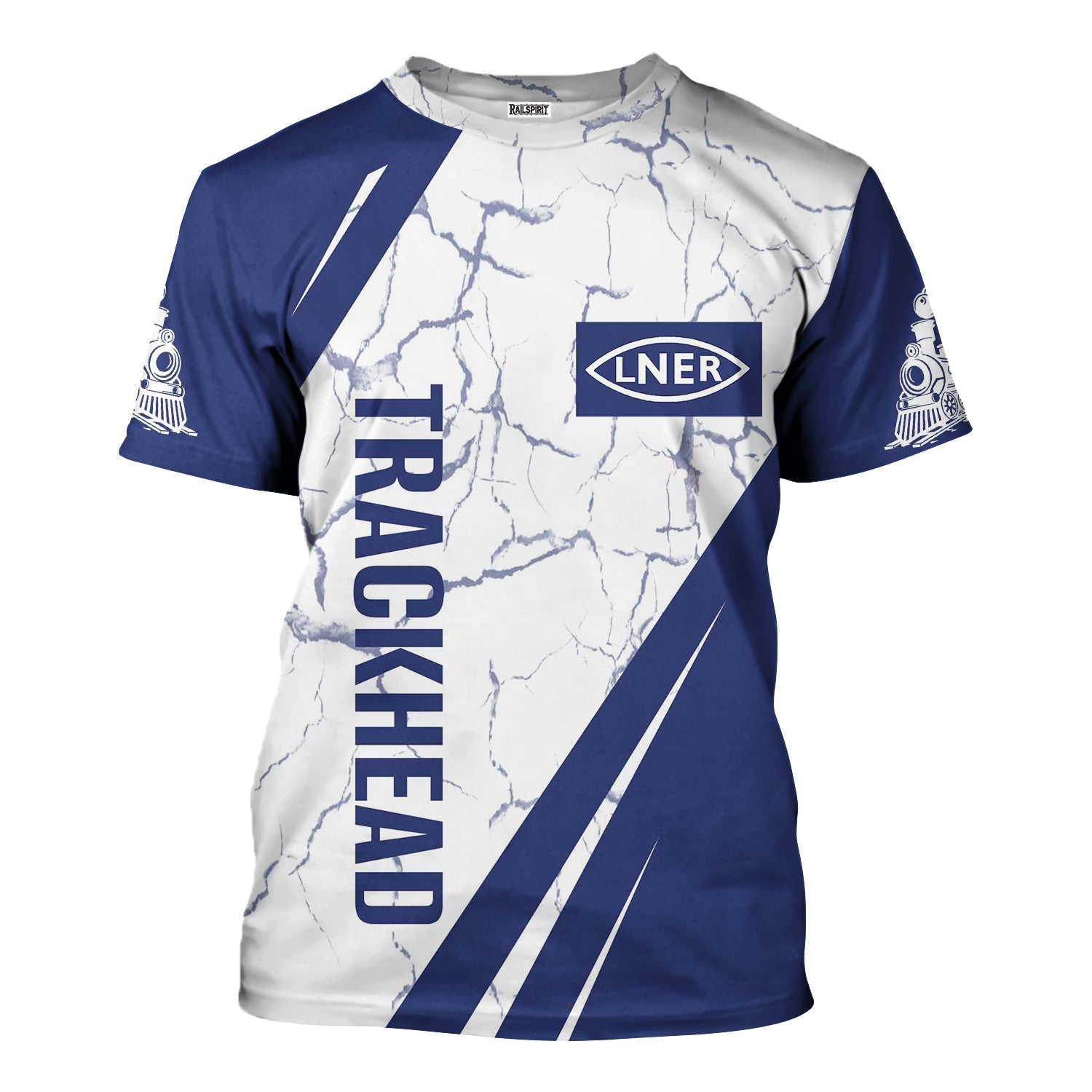 Railspirit Personalized London and North Eastern Railway T-Shirt Crackle Texture Style Shirt For Trackhead