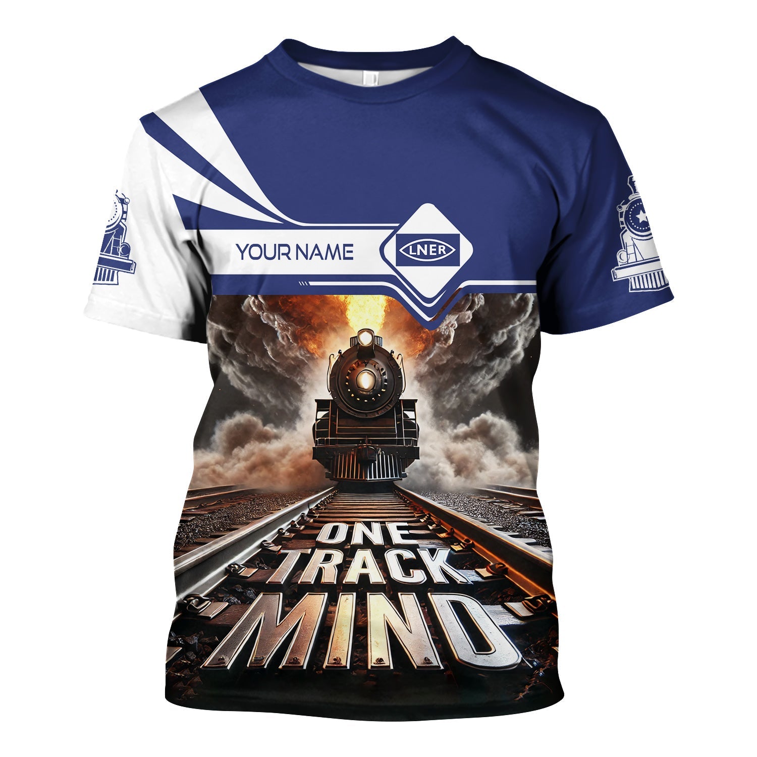 Railspirit Personalized London and North Eastern Railway T Shirt One Track Mind Train Printed Shirt