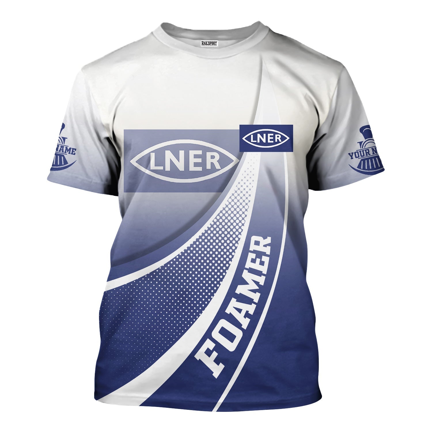 Railspirit Personalized London and North Eastern Railway T-Shirt Railway-Themed Style Shirt Gift Idea For Trainspotter