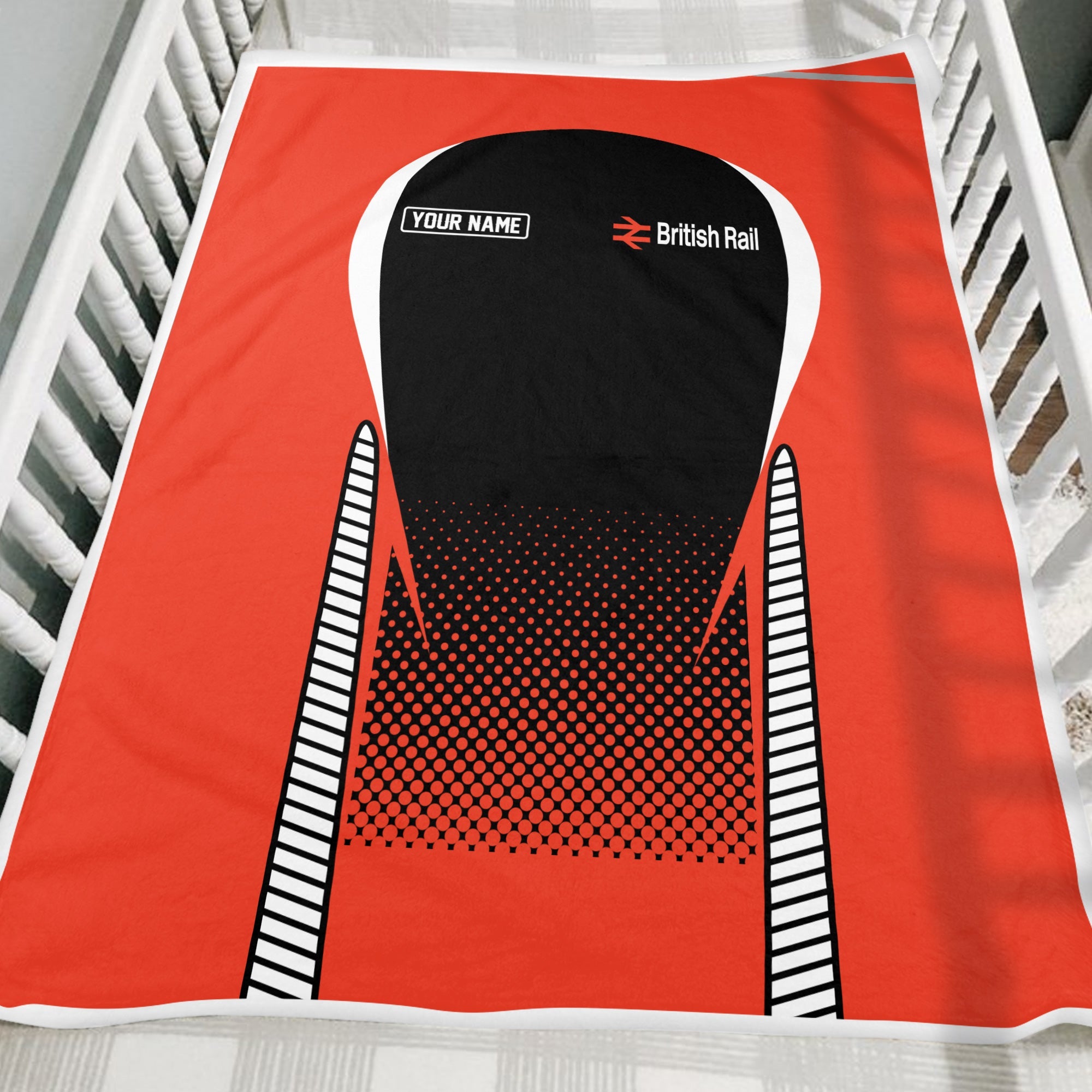 Railspirit Personalized British Railway Blanket Train Blanket Gift Idea For Train Lover