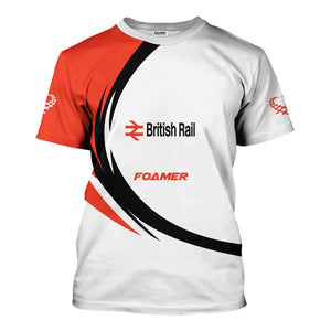 Railspirit Personalized British Railway T-Shirt Unique Graphic Style Shirt For Train Enthusiasts