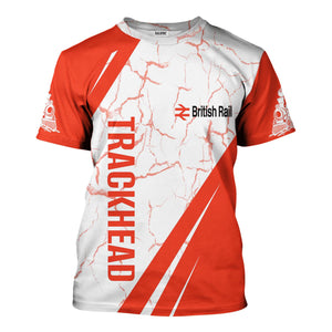 Railspirit Personalized British Railway T-Shirt Crackle Texture Style Shirt For Trackhead