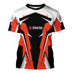 Railspirit Personalized British Railway T Shirt Strong Line Style Train Unisex Shirt All Over Print