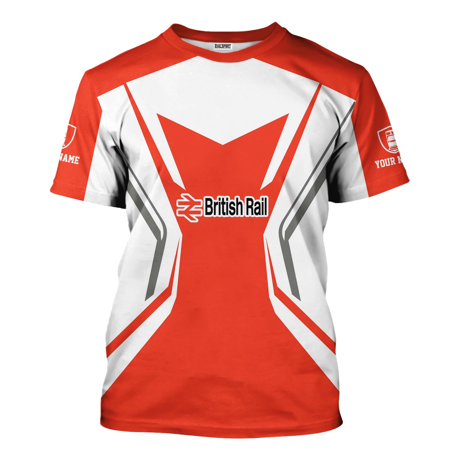 Railspirit Personalized British Railway T-Shirt Unique Style with Custom Job Train Shirt