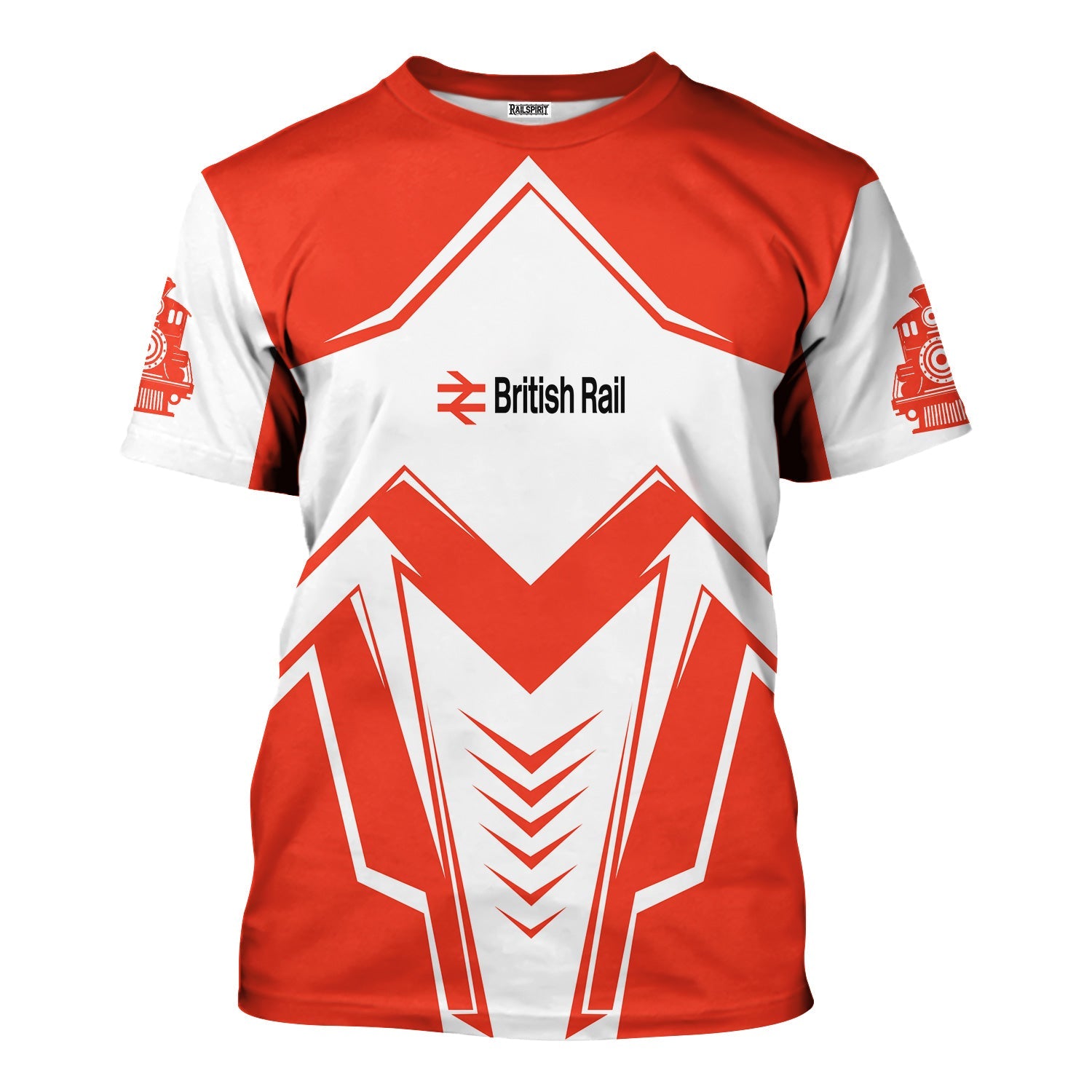 Railspirit Personalized British Railway T-Shirt Railway Trainspotter Style Shirt Gift Idea For Foamers