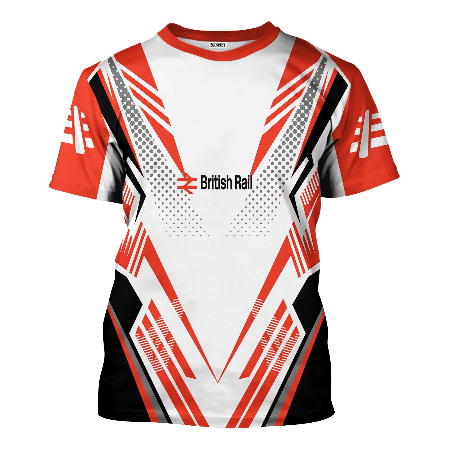 Railspirit Personalized British Railway T-Shirt Railroad Tribute Design Train Shirt for Train Lovers