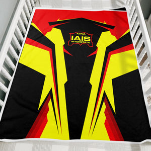 Railspirit Personalized Iowa Interstate Railroad Blanket IAIS Strong Line Train Blanket Gift Idea For Train Lover