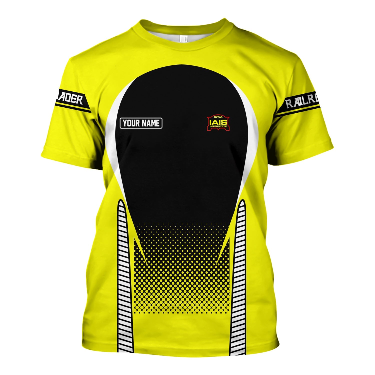 Railspirit Personalized Iowa Interstate Railroad T Shirt Stress Is Caused By Not Having Enough Trains IAIS Shirt All Over Print