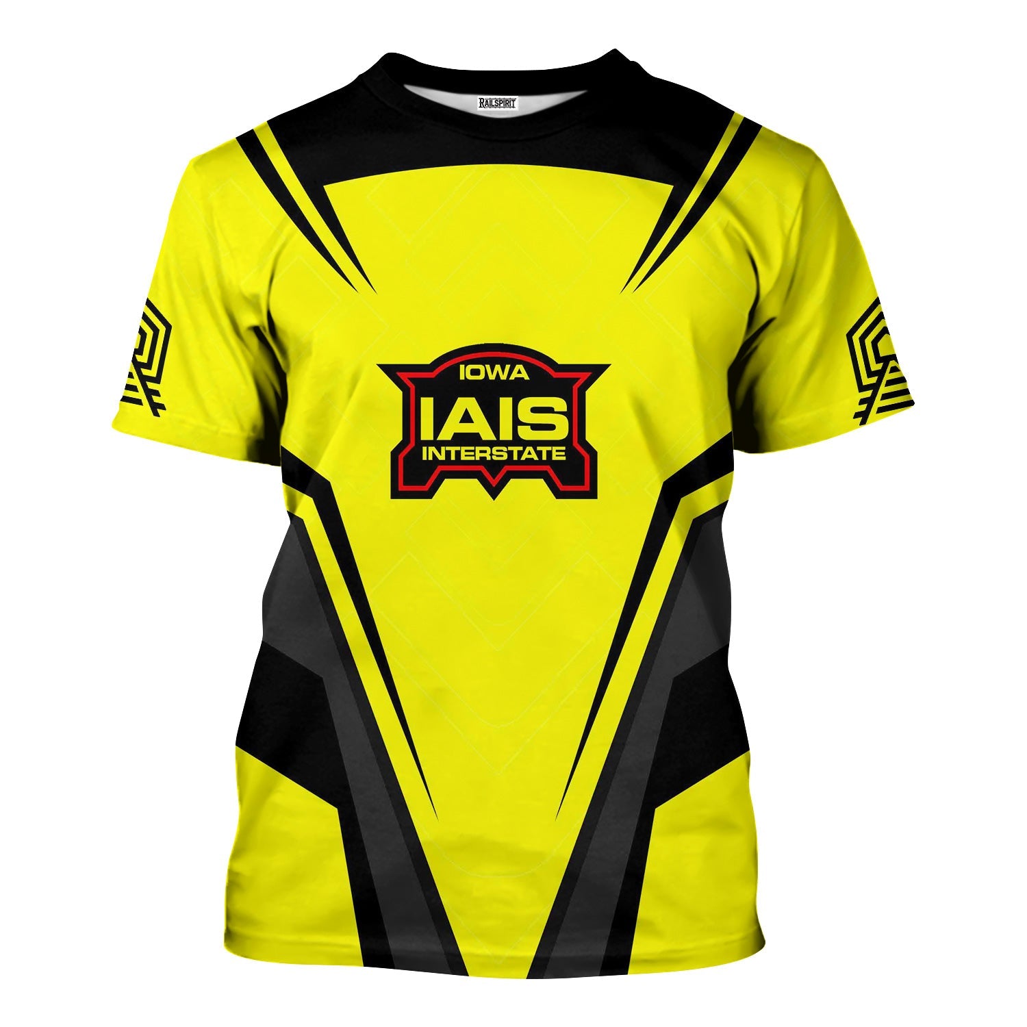 Railspirit Personalized Iowa Interstate Railroad T-Shirt Railway Inspired Apparel IAIS Train Shirt for Train Lovers