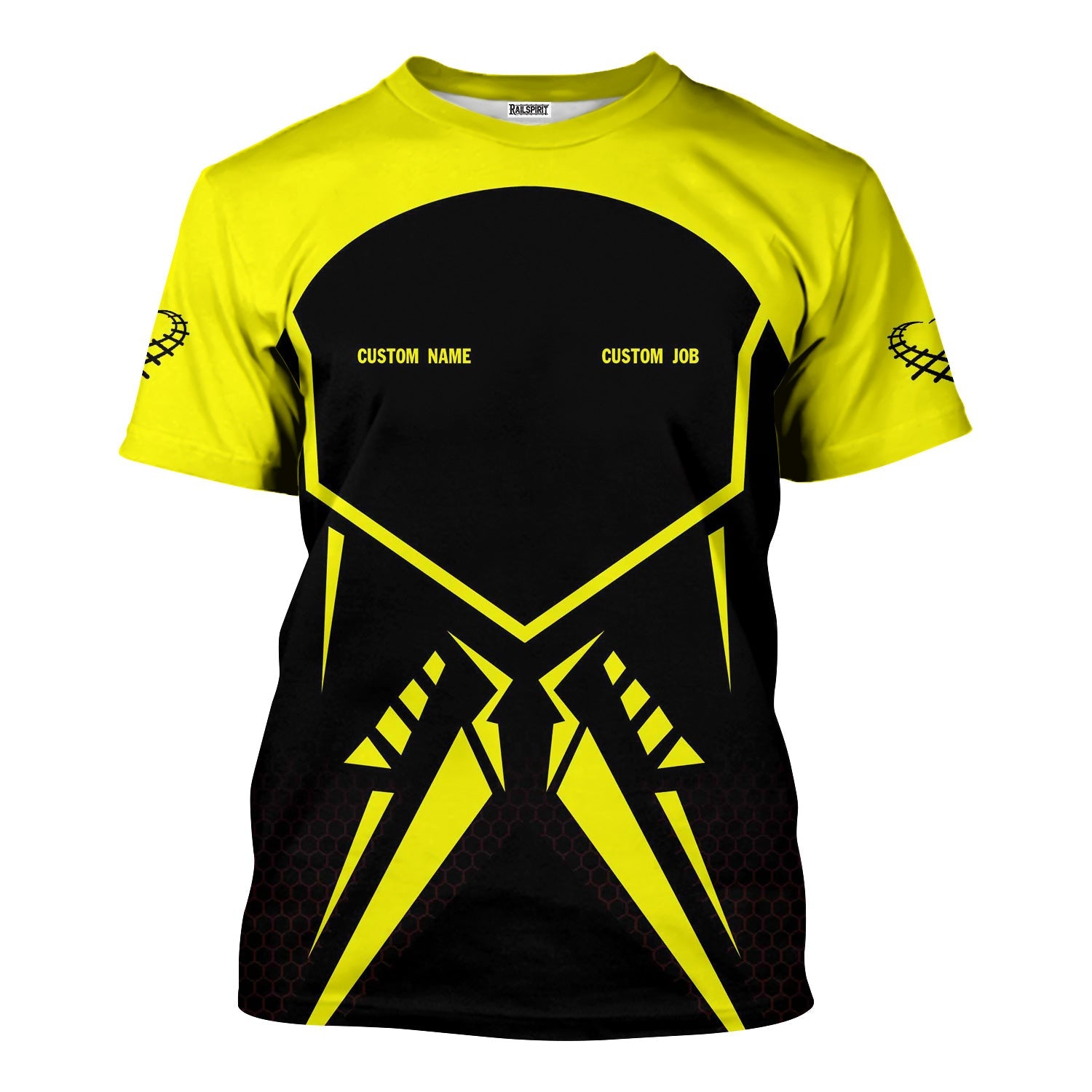 Railspirit Personalized Iowa Interstate Railroad T-Shirt Vibriant Style with Custom Position IAIS Train Shirt