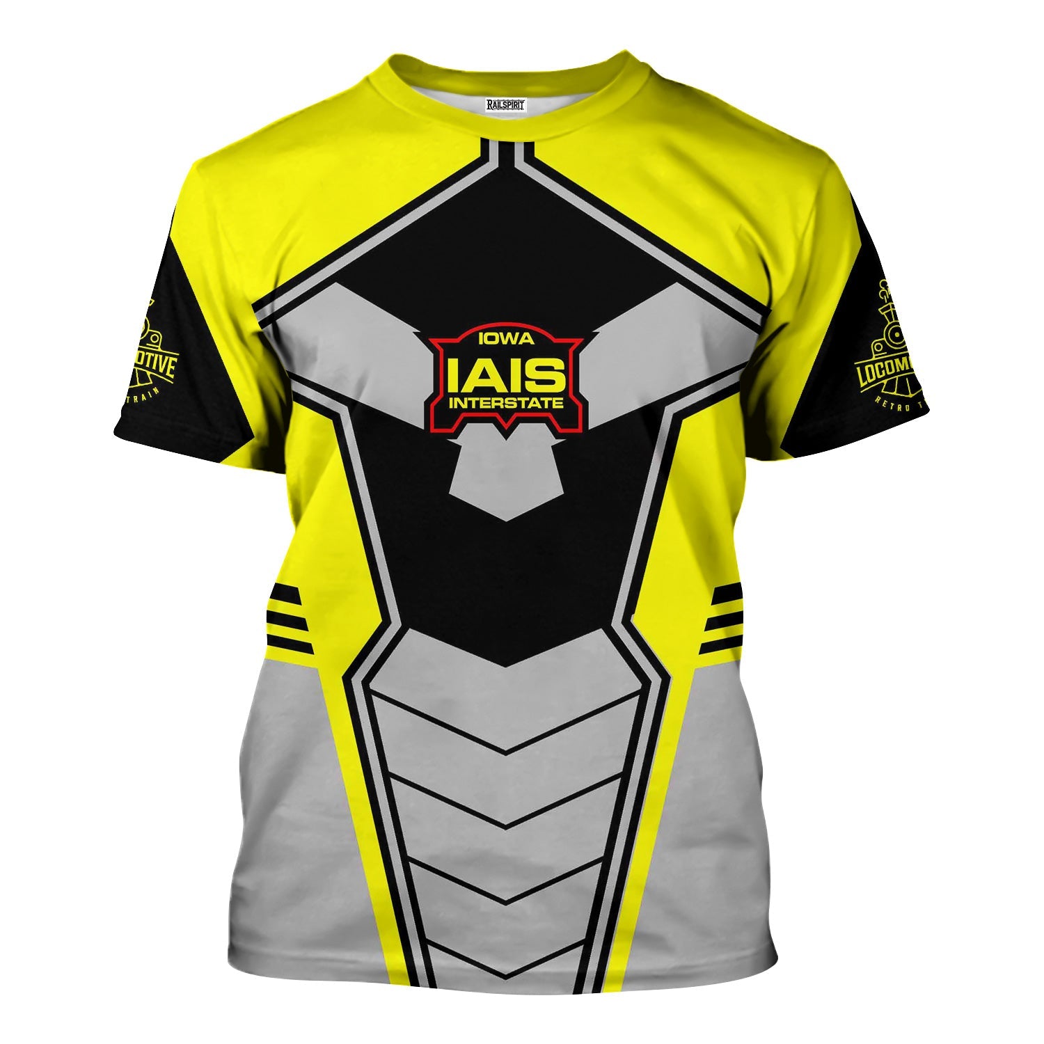 Railspirit Personalized Iowa Interstate Railroad T-Shirt Engine-Inspired Style IAIS Train Shirt for Railroad Fanatic