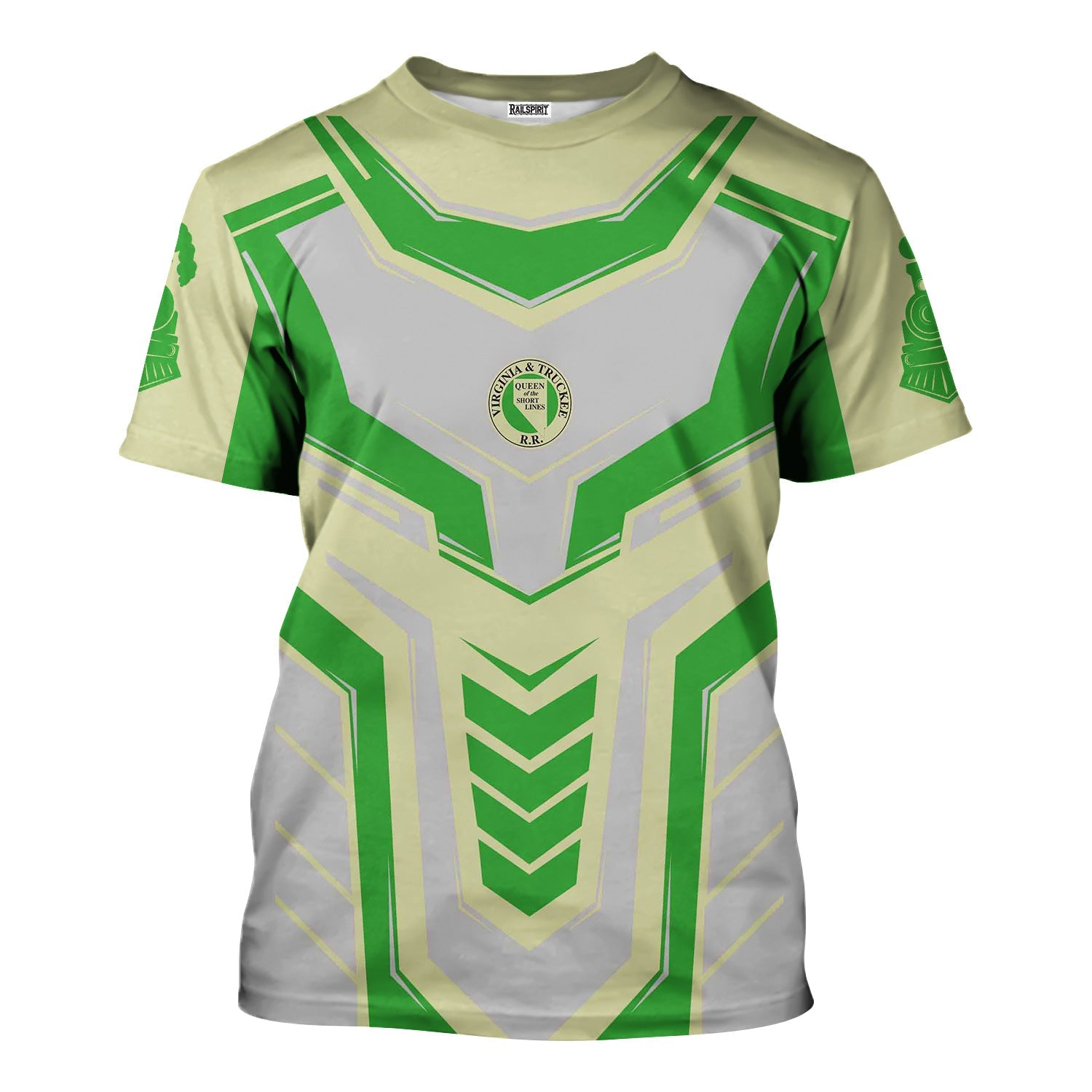 Railspirit Personalized Virginia & Truckee Railroad T-Shirt Armor-Inspired Design Train Shirt All Over Print