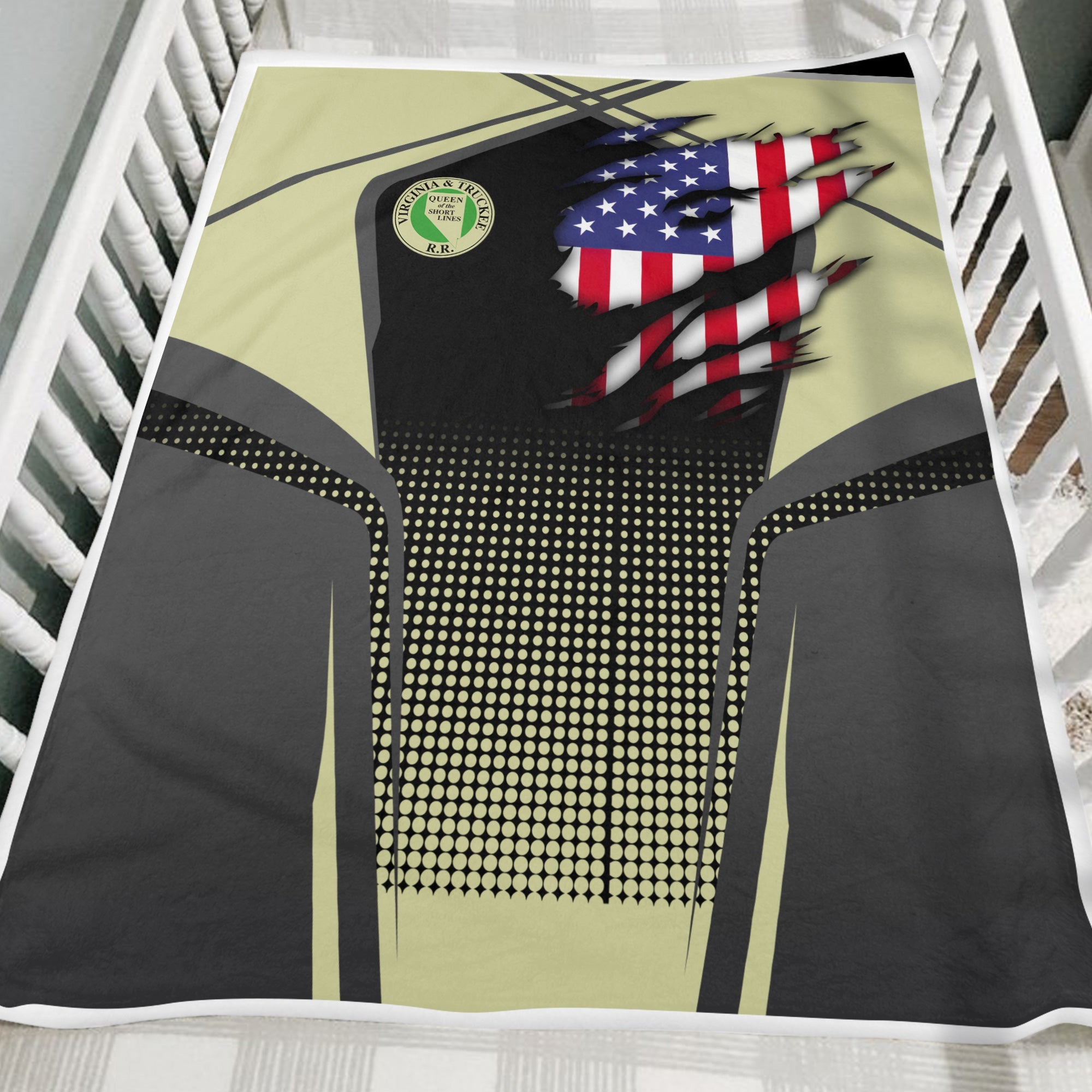 Railspirit Personalized Virginia & Truckee Railroad Blanket American Vintage All Over Printed Blanket