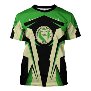 Railspirit Personalized Virginia & Truckee Railroad T Shirt Strong Line Style Train Unisex Shirt All Over Print