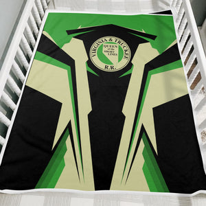 Railspirit Personalized Virginia & Truckee Railroad Blanket Strong Line Train Blanket Gift Idea For Train Lover