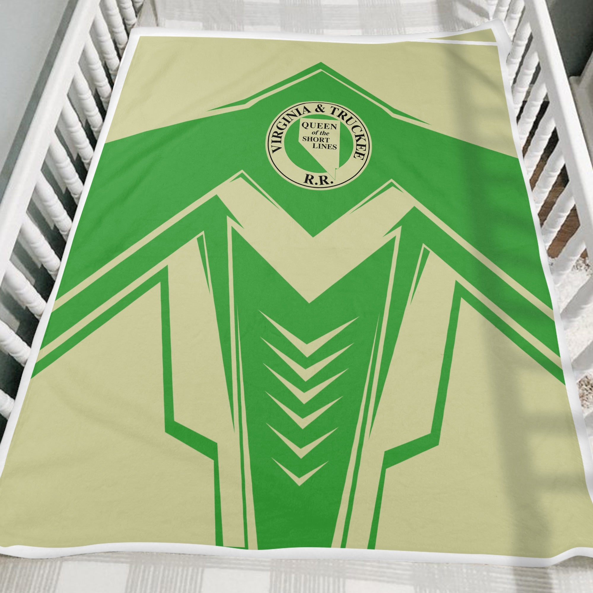 Railspirit Virginia & Truckee Railroad Blanket Railway Trainspotter Style Blanket Gift Idea For Foamers