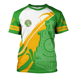 Railspirit Personalized Virginia & Truckee Railroad T-Shirt Flame-Inspired Style Shirt Gift Idea For Train Lovers