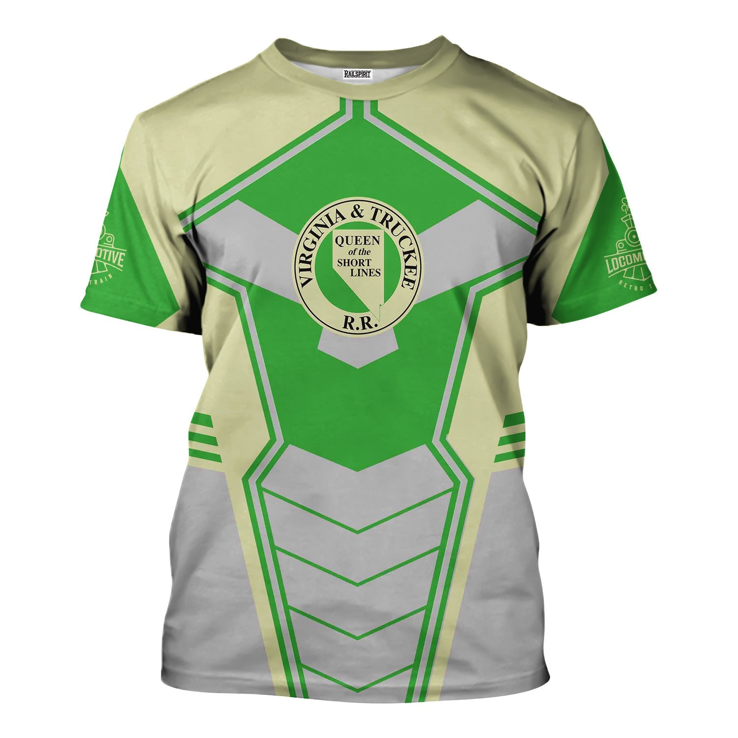 Railspirit Personalized Virginia & Truckee Railroad T-Shirt Engine-Inspired Style Train Shirt for Railroad Fanatic