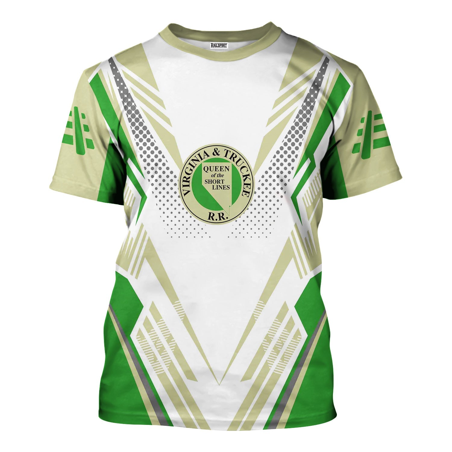 Railspirit Personalized Virginia & Truckee Railroad T-Shirt Railroad Tribute Design Train Shirt for Train Lovers