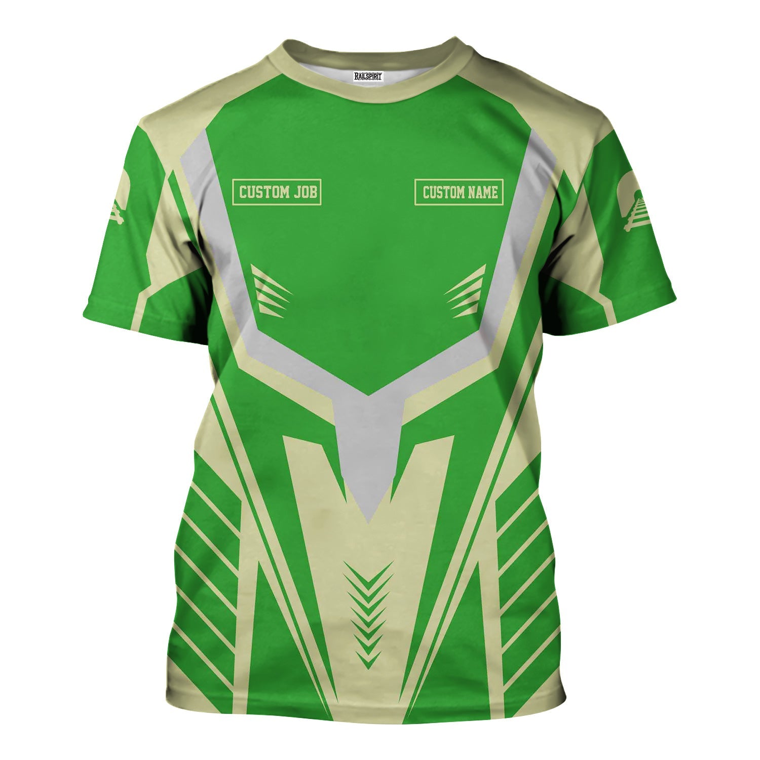 Railspirit Personalized Virginia & Truckee Railroad T-Shirt Workwear-Inspired with Custom Position Train Shirt