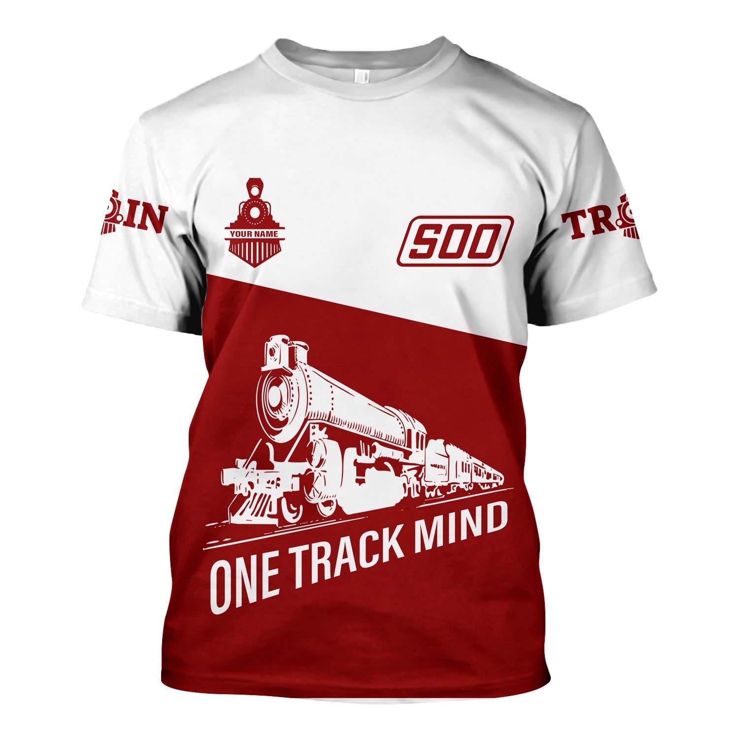 Railspirit Personalized Soo Line Railroad T Shirt One Track Mind Unisex Train Shirt Gift Idea For Train Lover