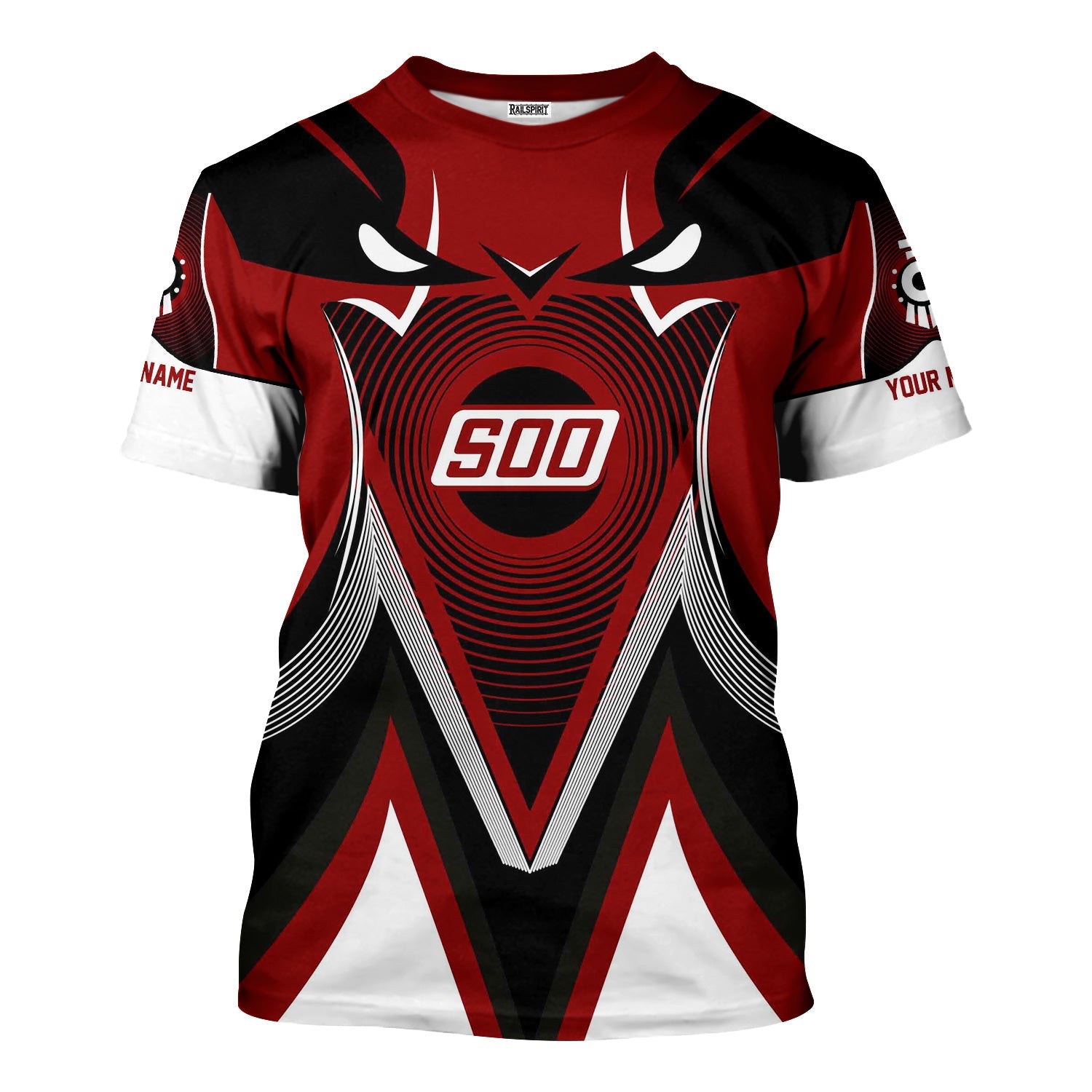 Railspirit Personalized Soo Line Railroad T-Shirt Vibrant Graphic Pattern Shirt For Train Enthusiasts